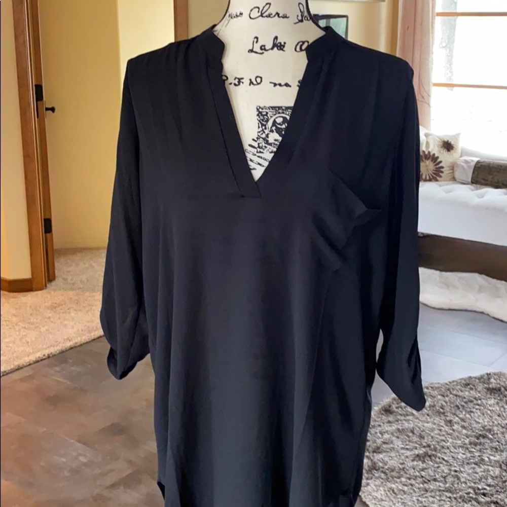 Lush Black Blouse